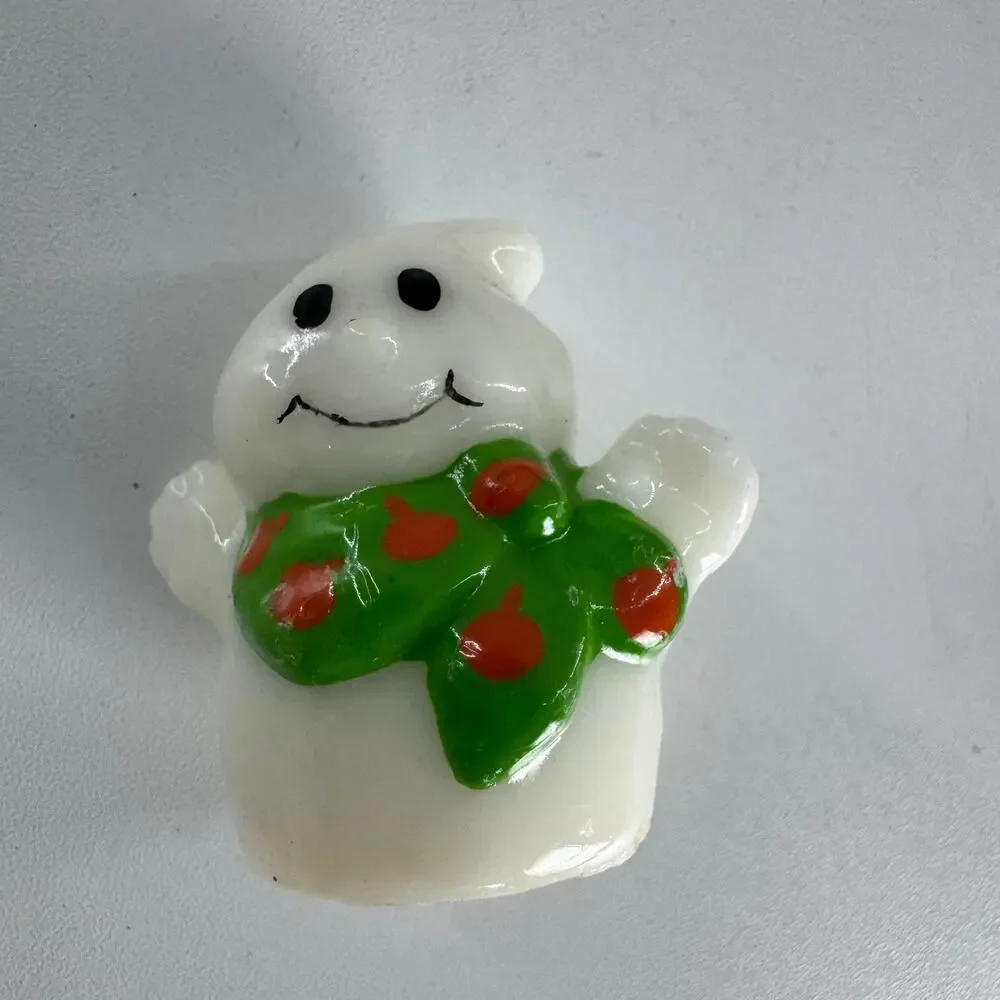 3 Vintage Russ Halloween Miniature Candles Ghost Pumpkin And Bat. 1990